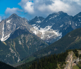 Tatry - widok z podejścia na Gęsią Szyję
