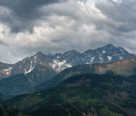 Tatry - widok z Gęsiej Szyi